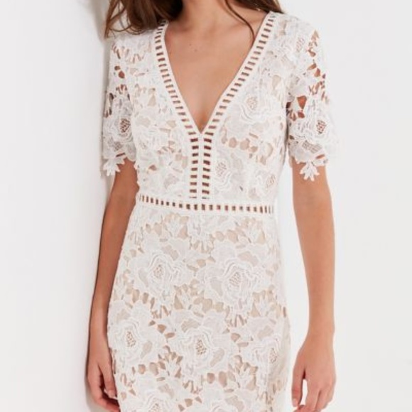 Urban Outfitters Dresses & Skirts - UO White Floral Lace Ladder Mini Dress